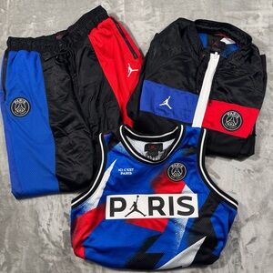 Nike Jordan X PSG Paris Tracksuit XL Jacket & Jersey - L Pants 3 Piece Set